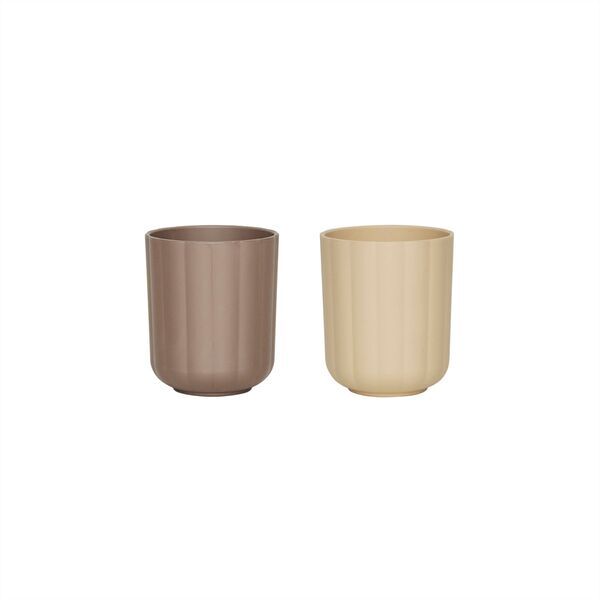 OYOY MINI Pullo Cups - Pack of 2 | Braun, image 1 of 3