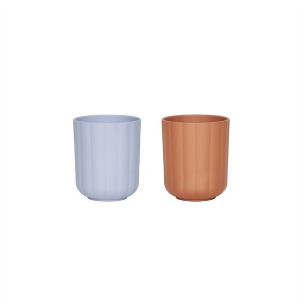 OYOY MINI Pullo Muggar - 2-pack | blå, image 1 of 3