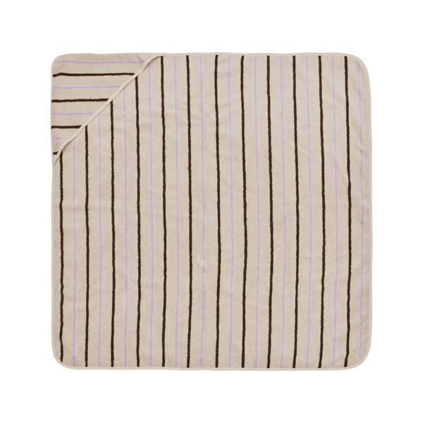 OYOY MINI Raita Hooded Towel | white, image 1 of 3