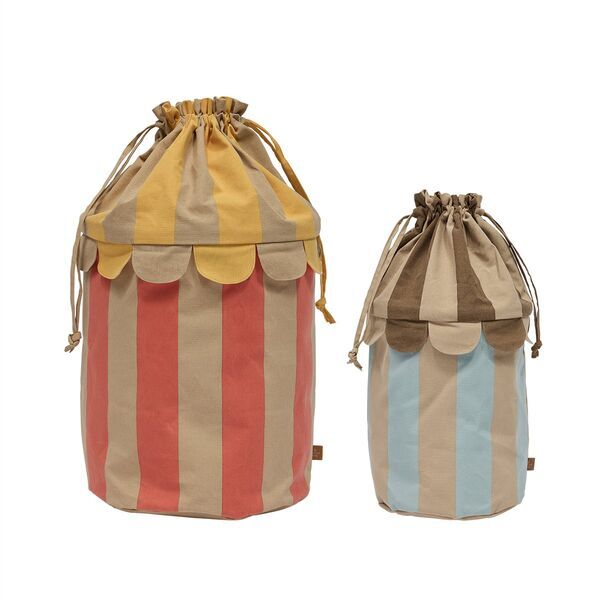 OYOY MINI Saga basket - set of 2 | blue, image 1 of 4