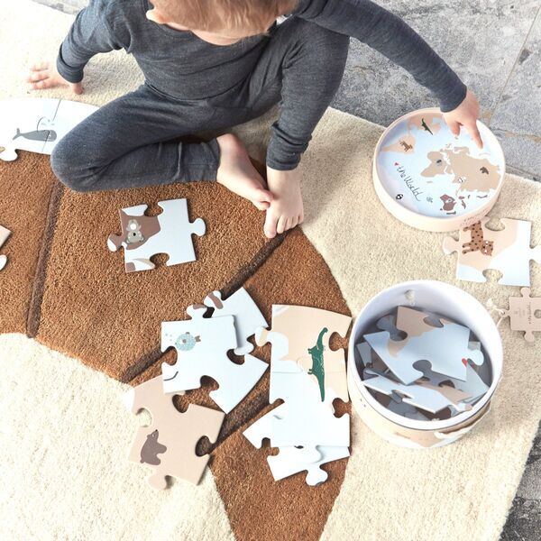 OYOY MINI The World Puzzlec | blau, image 4 of 4