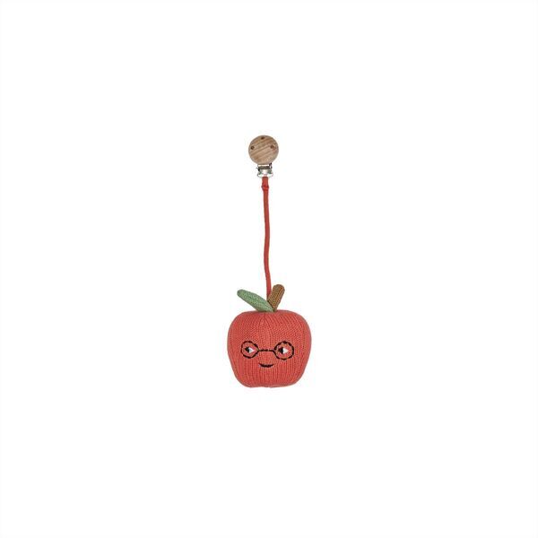 OYOY MINI Yummy Äpple leksaksklämma för barnvagn | röd, image 1 of 2