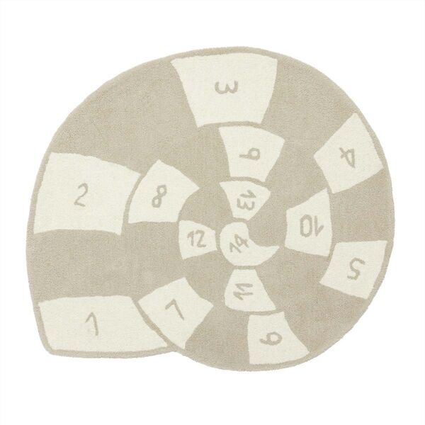 Oyoy Nautilus Hüpfspiel Teppich | brown 1