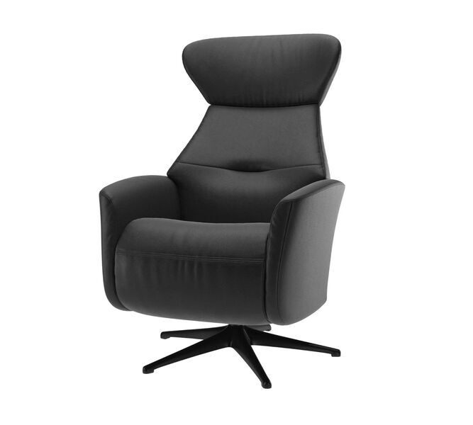 Palermo armchair mit elektrischer adjustment leather black | black, image 1 of 5