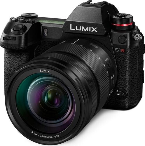 Som Ny: Panasonic Lumix DC-S1R | svart | Lumix S 24-105mm 4.0 Macro OIS