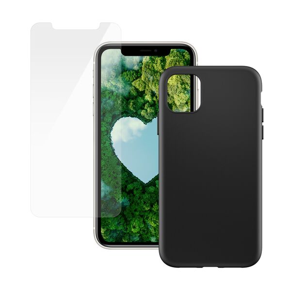 Hülle schwarz & Displayschutz | PanzerGlass™ | iPhone 11 1