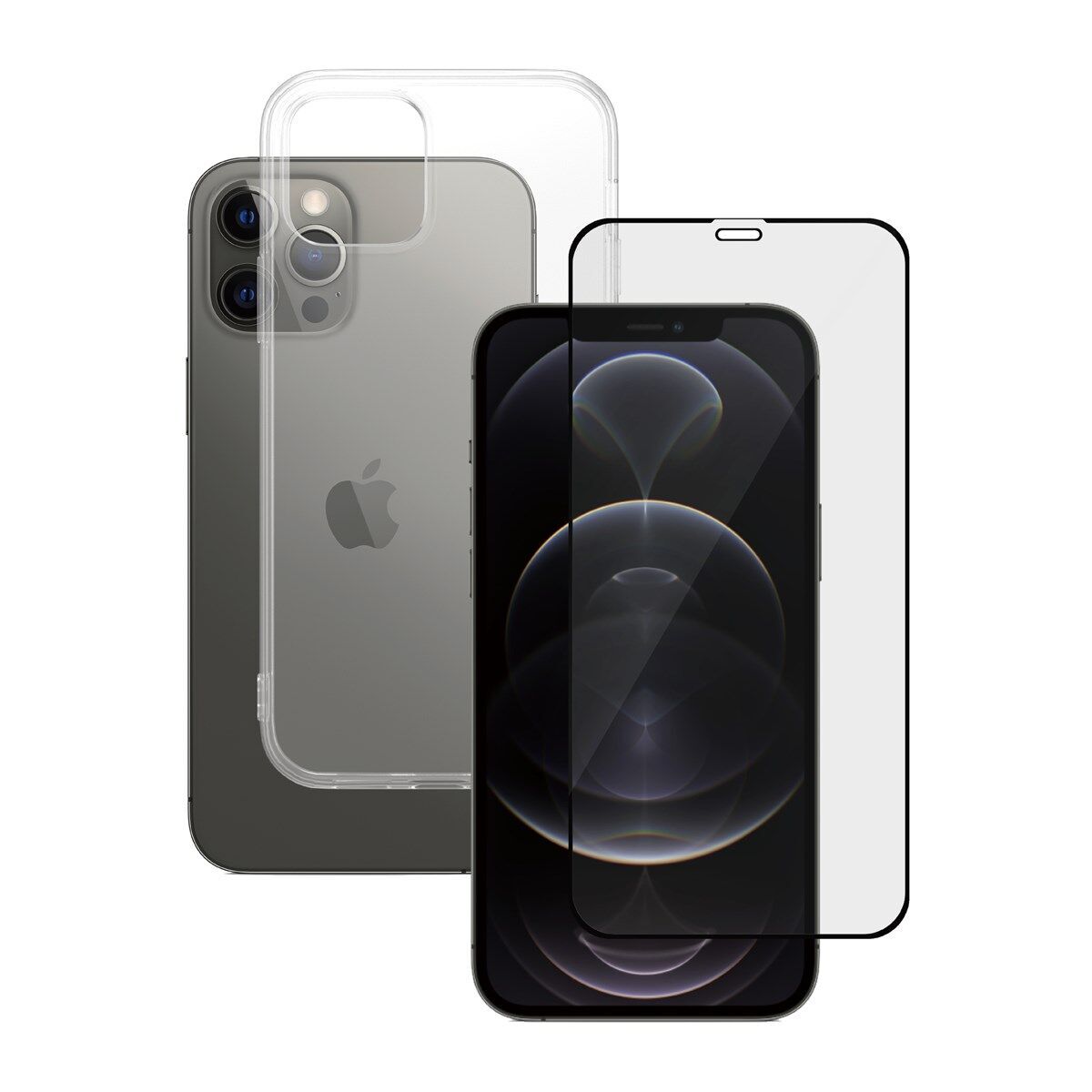 Transparante telefoonhoes & screenprotector | PanzerGlass™ | iPhone 12/12 Pro