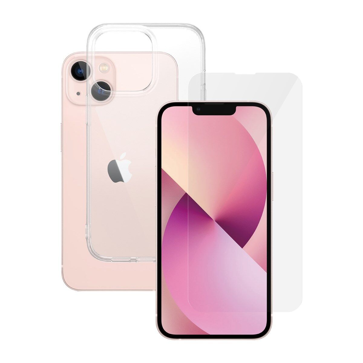 Hülle transparent & Displayschutz PanzerGlass iPhone 13 Pro