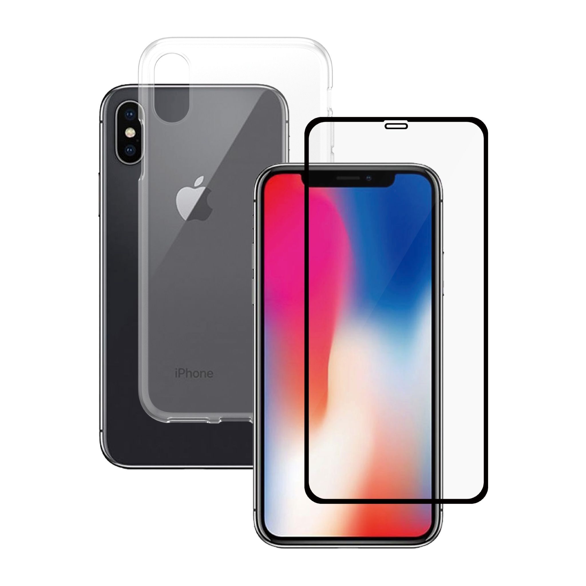 Transparante telefoonhoes & screenprotector | PanzerGlass™ | iPhone X/Xs