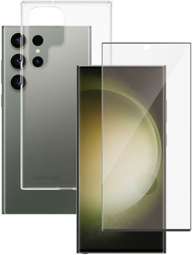 Hülle transparent & Displayschutz   PanzerGlass™   Samsung Galaxy S23 Ultra - Refurbished