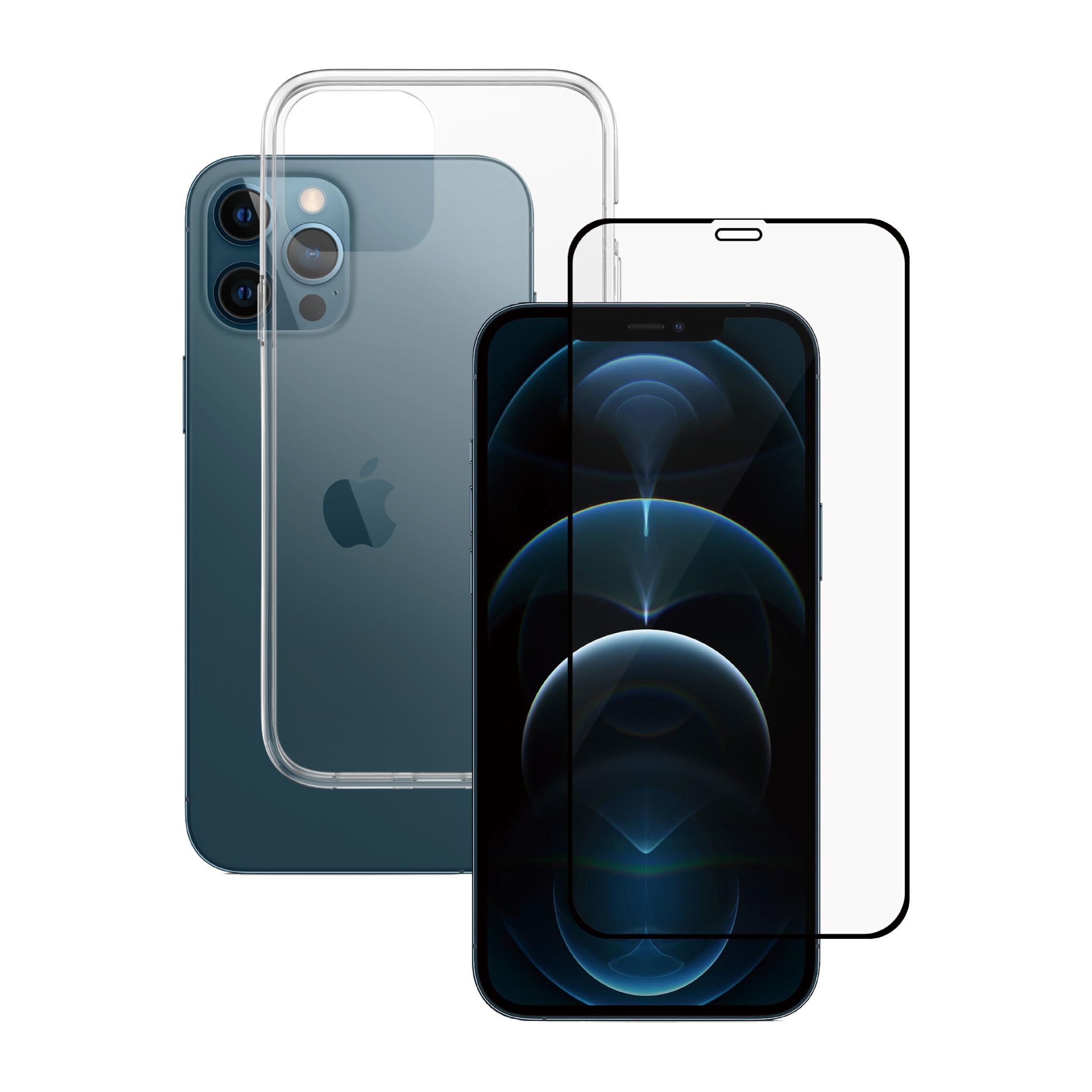 Transparante telefoonhoes & screenprotector | PanzerGlass™ | iPhone 12 Pro Max