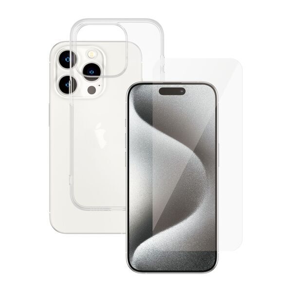 Cover per smartphone trasparente & protezione display | PanzerGlass™ | iPhone 15 Pro