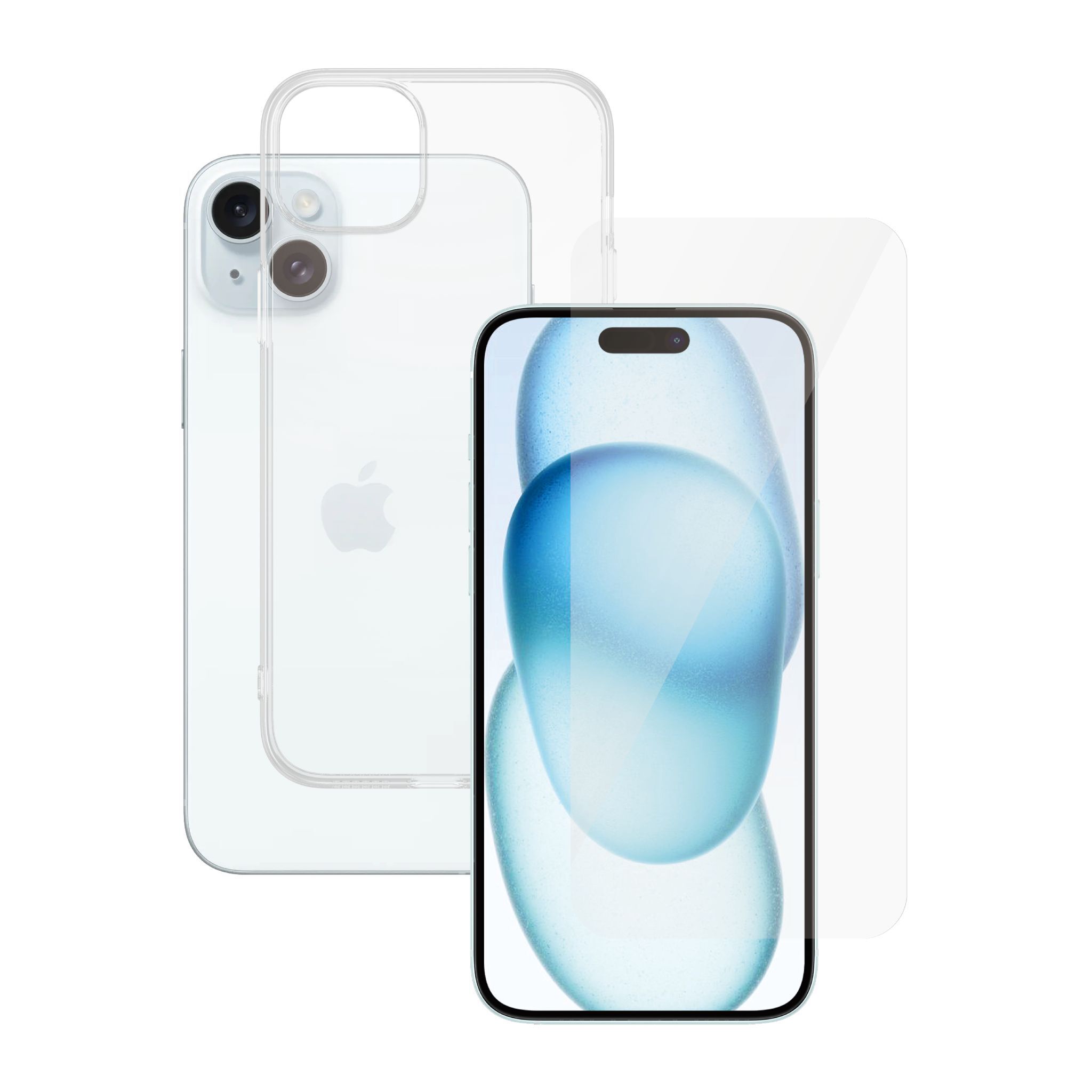 Transparante telefoonhoes & screenprotector | PanzerGlass™ | iPhone 15 Plus