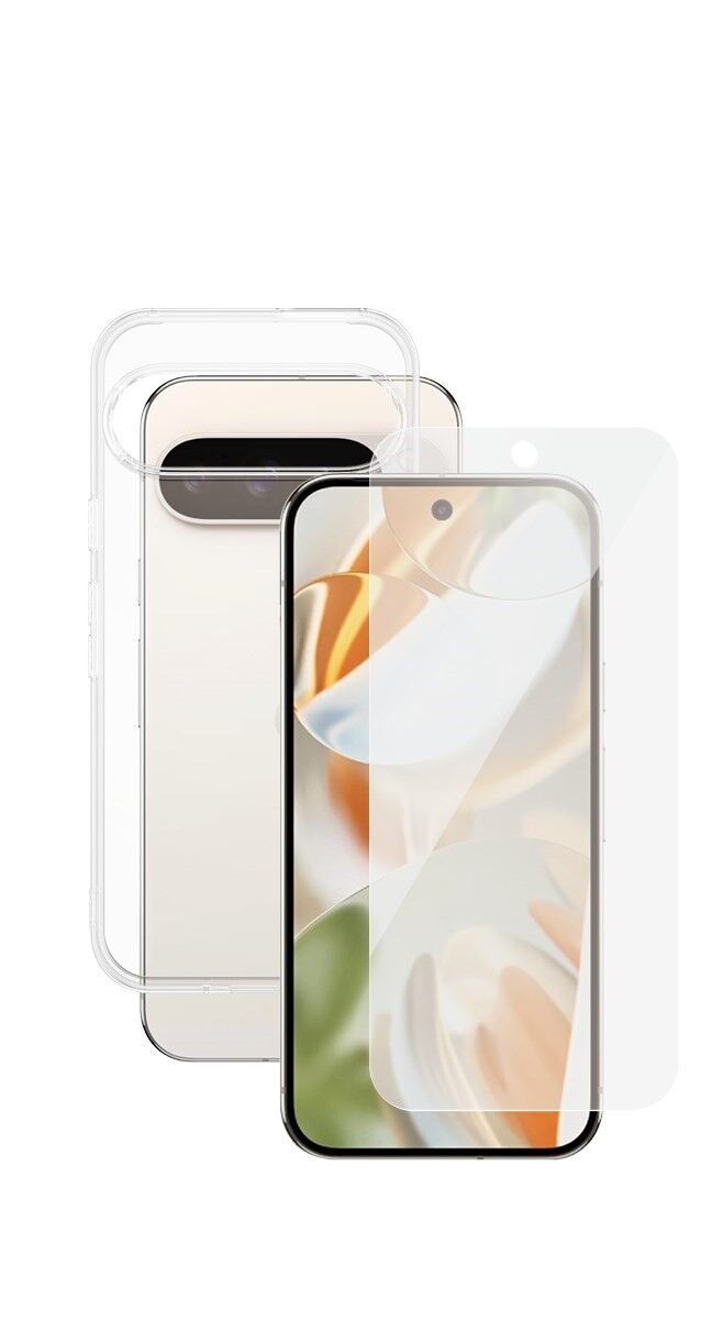 Transparante telefoonhoes & screenprotector | PanzerGlass™ | Google Pixel 9/9Pro