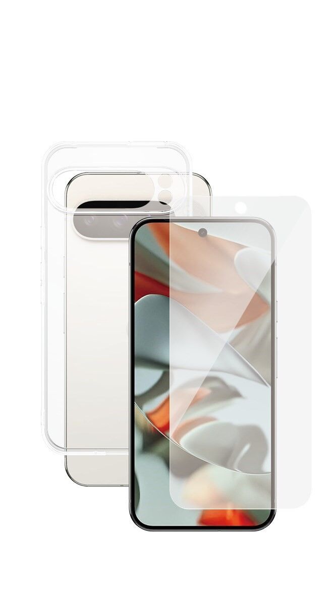 Hülle transparent & Displayschutz PanzerGlass Google Pixel 9 Pro XL