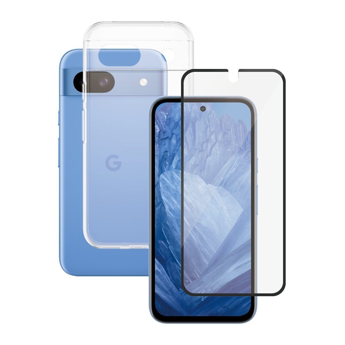 Transparante telefoonhoes & screenprotector | PanzerGlass™ | Google Pixel 8a