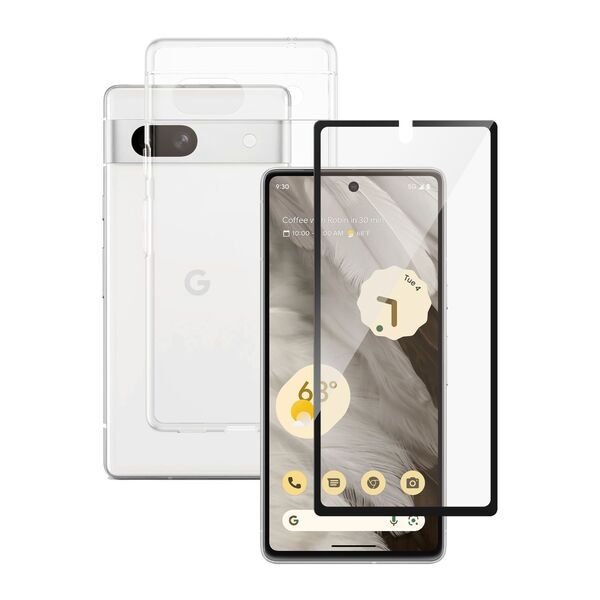 Transparent Phone Case & Screen Protector | PanzerGlass™ | Google Pixel 7a 1
