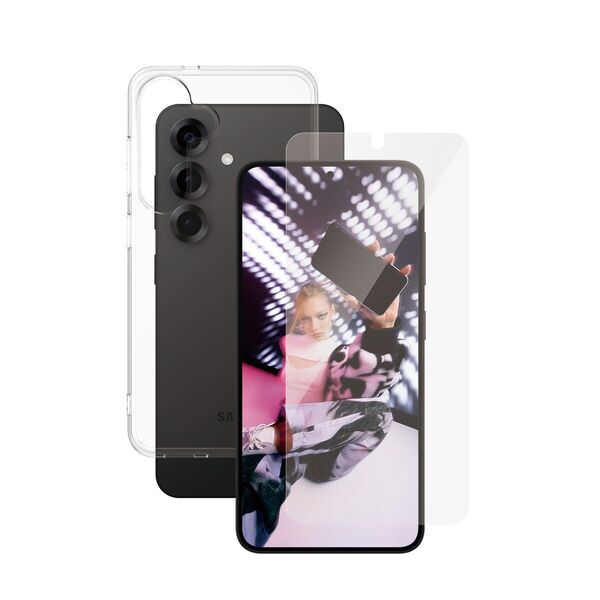 Transparent Phone Case & Screen Protector | PanzerGlass™ | Samsung Galaxy S25, image 1 of 2