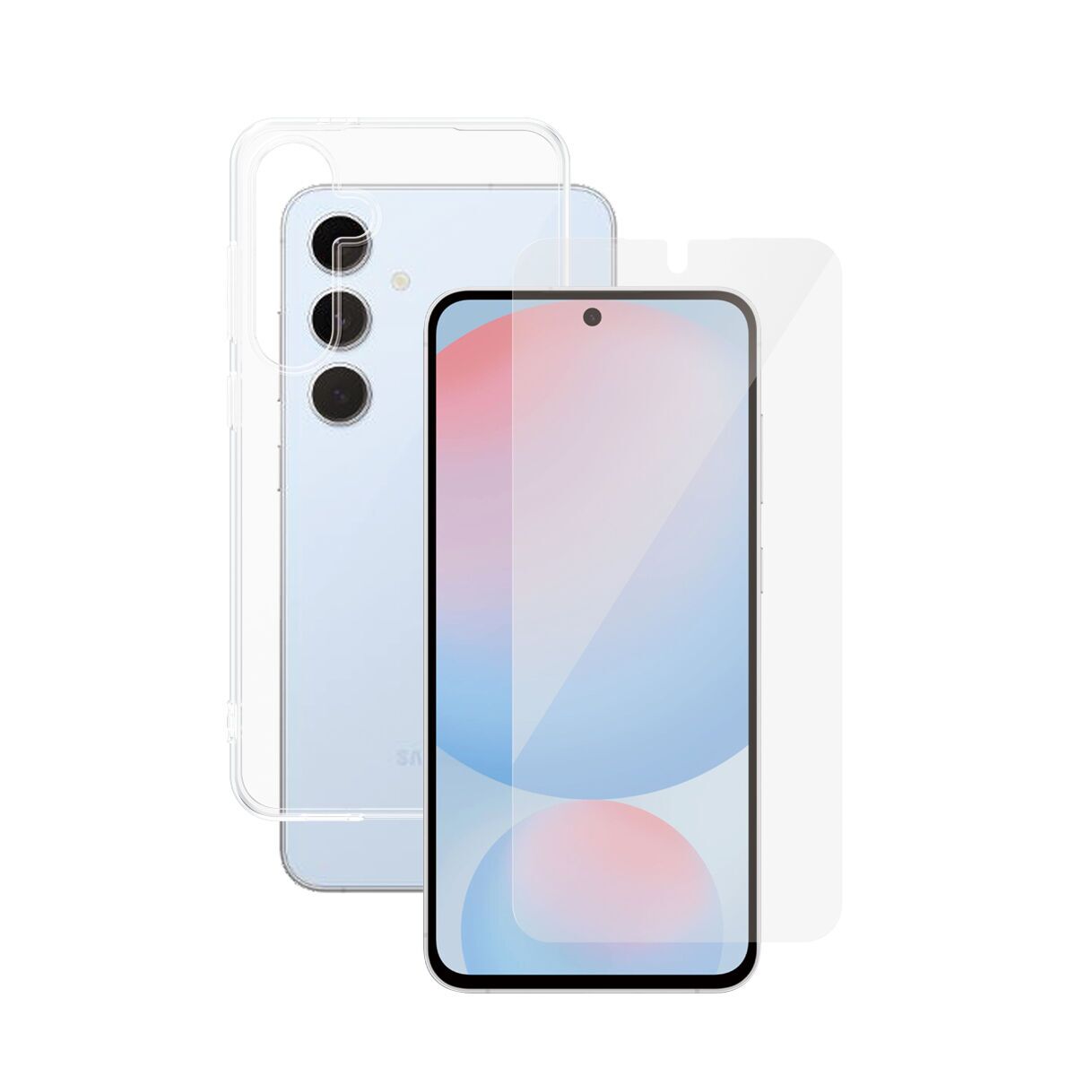 Hülle transparent & Displayschutz PanzerGlass Samsung Galaxy S24 FE