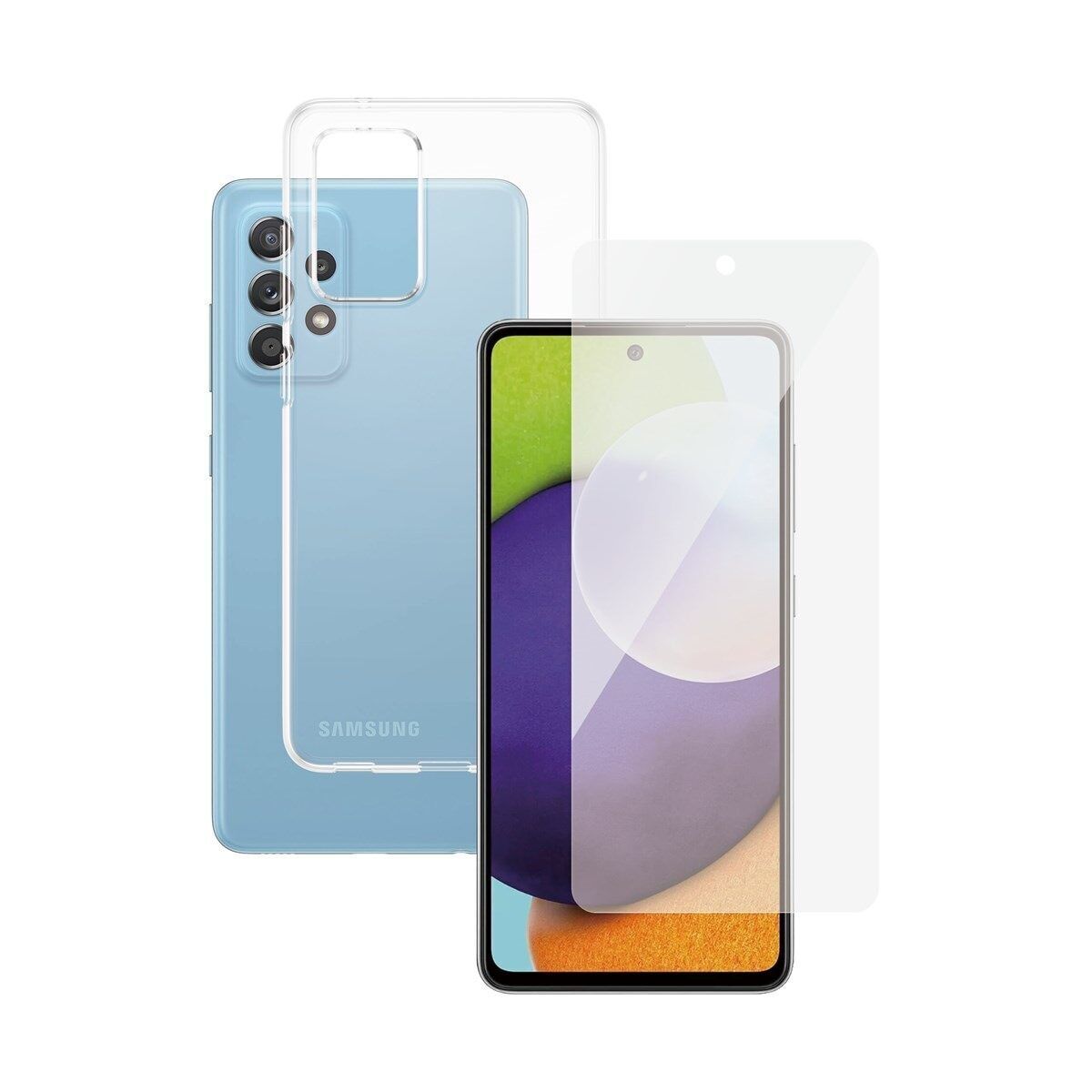 Transparante telefoonhoes & screenprotector | PanzerGlass™ | Samsung Galaxy A52