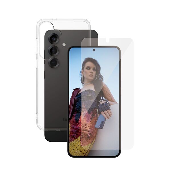 Transparent Phone Case & Screen Protector | PanzerGlass™ | Samsung Galaxy S25+, image 1 of 2
