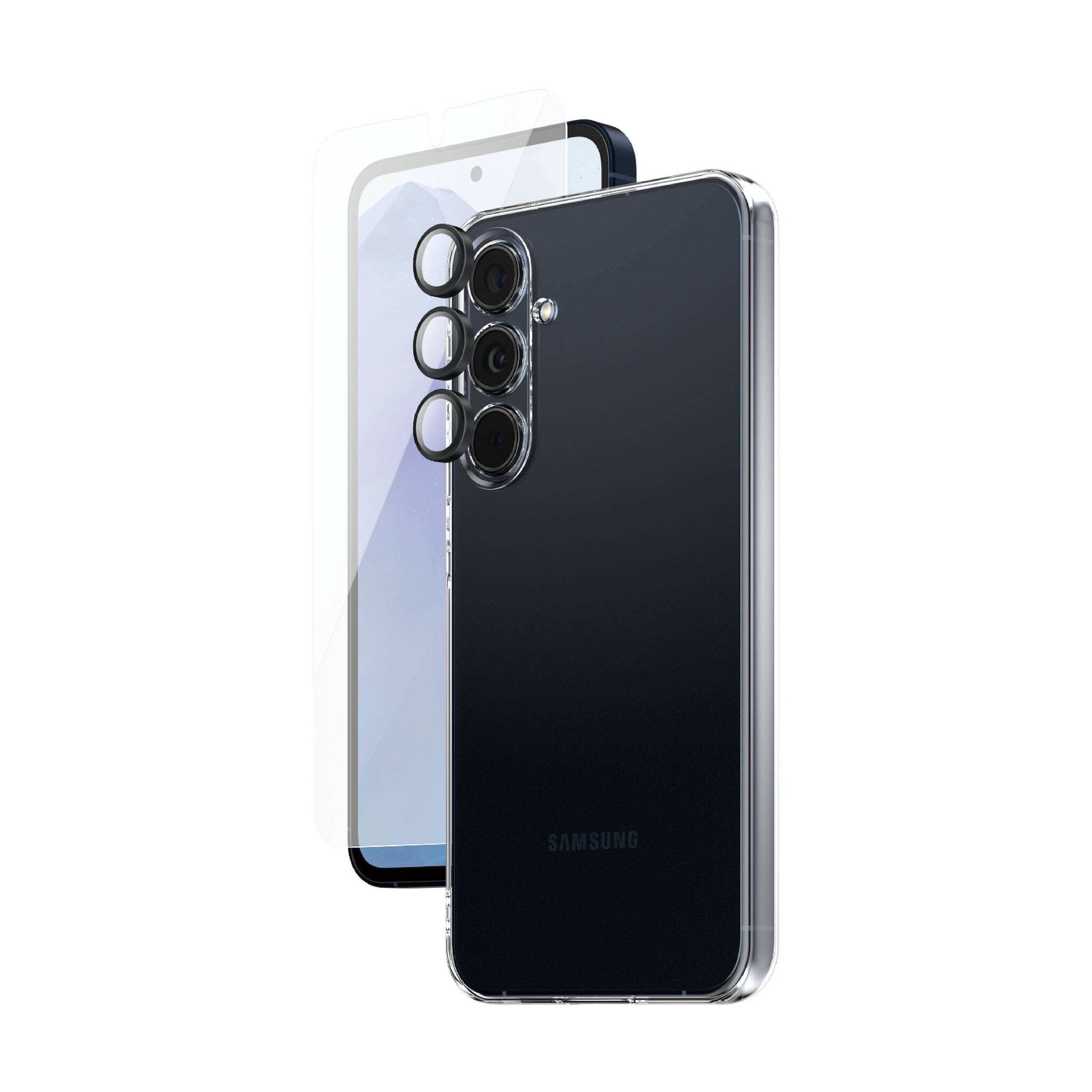 Hülle transparent & Displayschutz PanzerGlass Samsung Galaxy A55 5G