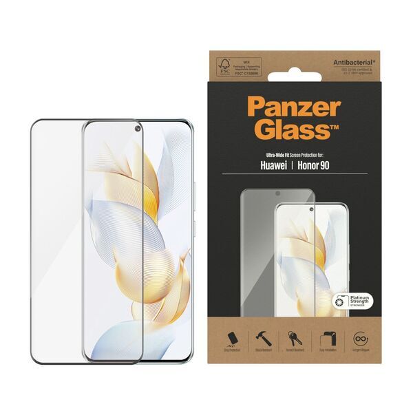 Tempered Glass Screen Protector Honor | PanzerGlass™ | Honor 90 | Clear Glass 2