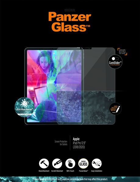 Screen Protector iPad | PanzerGlass™ | iPad Pro 12.9’’ | Clear Glass 2
