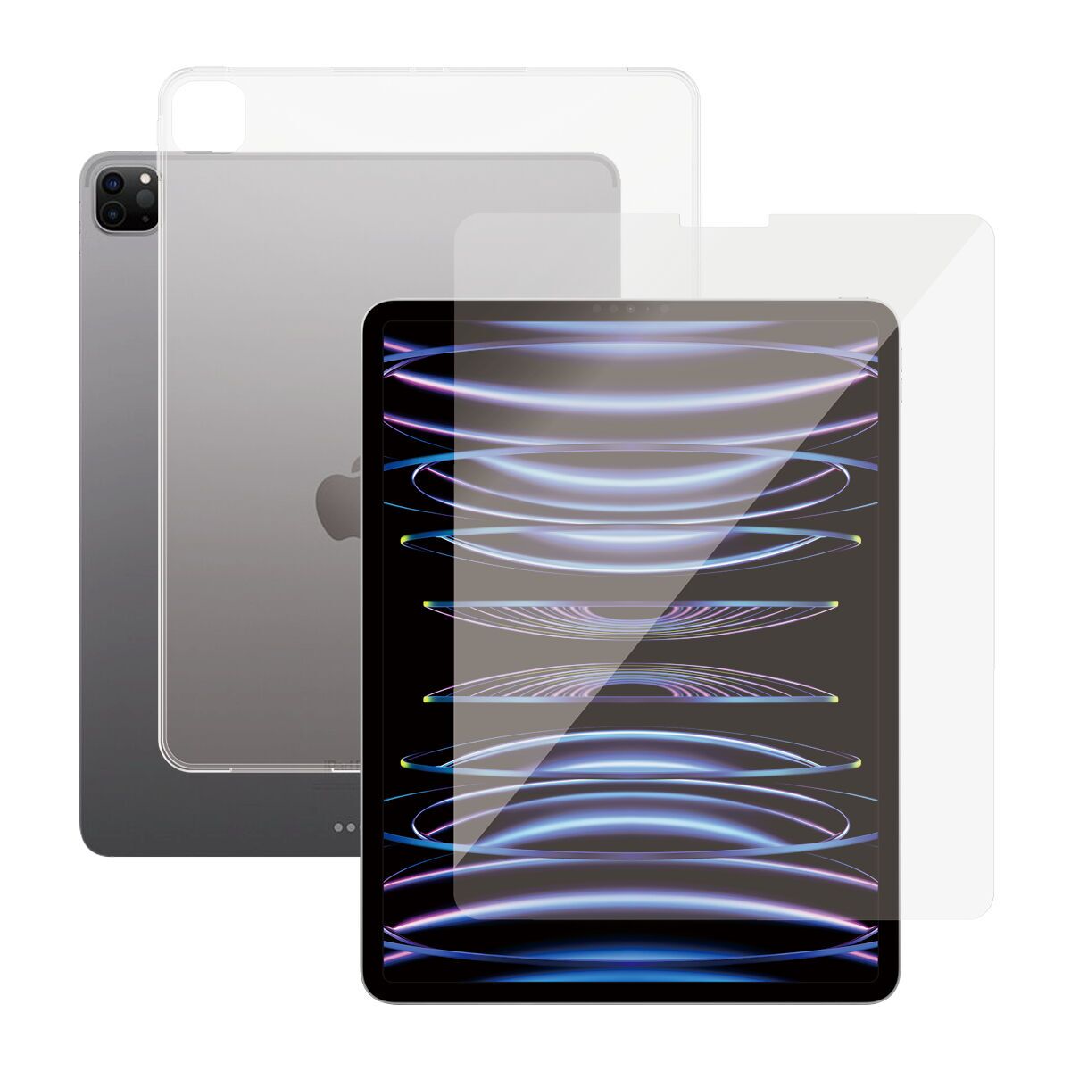 Transparante iPad-hoes en schermbeschermer | PanzerGlass™ | iPad Pro (2018-2020-2021-2022) | 12.9"
