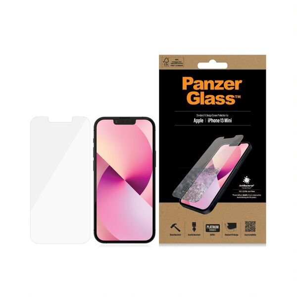 Displayschutz iPhone | PanzerGlass™ | iPhone 13 mini | Clear Glass 2
