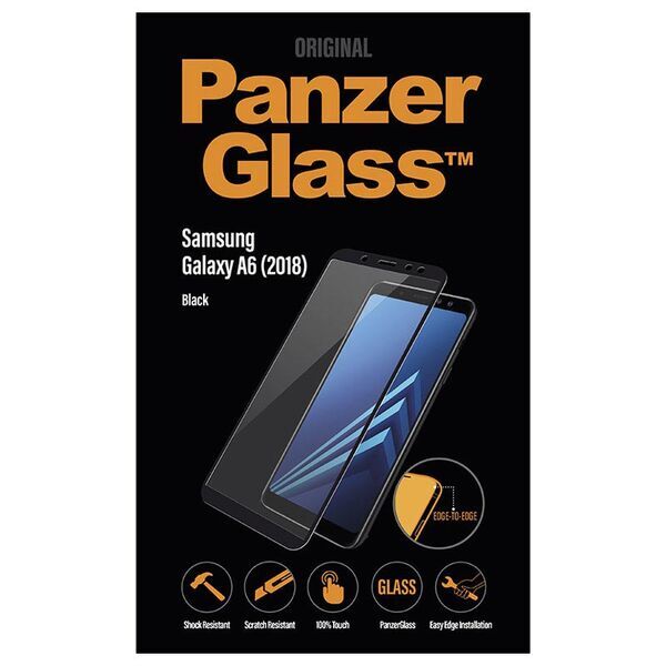 Proteção de ecrã Samsung | PanzerGlass™ | Samsung Galaxy A6 (2018) | Clear Glass