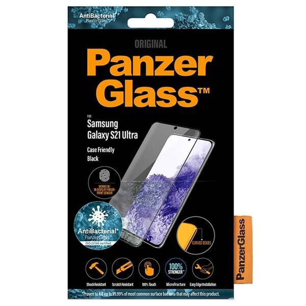 Protezione display Samsung | PanzerGlass™ | Samsung Galaxy S21 Ultra 5G | Clear Glass