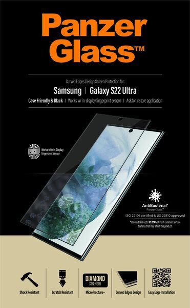 Protecteur d’écran Samsung | PanzerGlass™ | Samsung Galaxy S22 Ultra 5G | Clear Glass 2