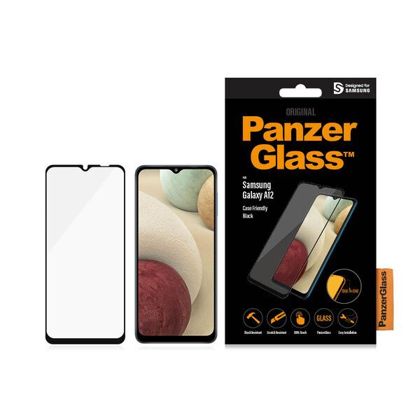 Screen Protector Samsung | PanzerGlass™ | Samsung Galaxy A12 | Clear Glass, image 2 of 2