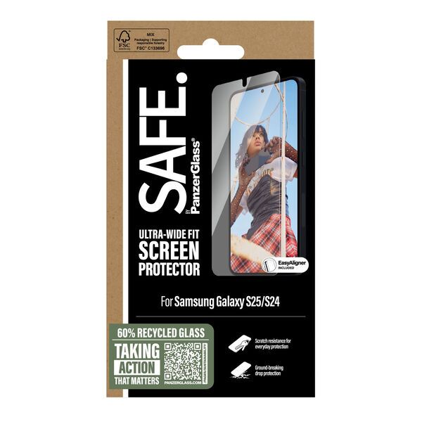 Displayschutz Samsung | PanzerGlass™ | Samsung Galaxy S24/S25 | Clear Glass 3