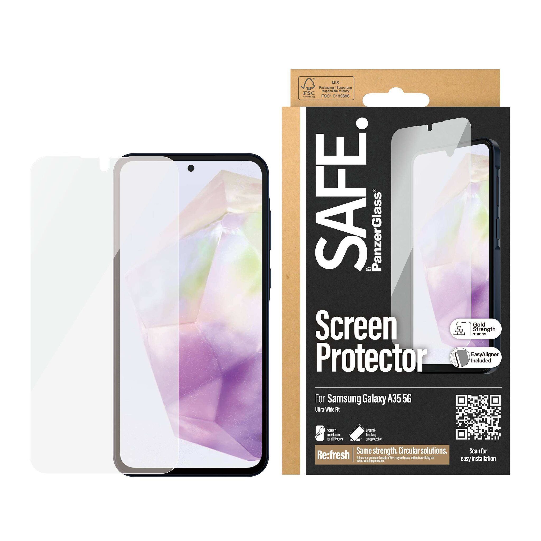 Displayschutz Samsung PanzerGlass Samsung Galaxy A35 5G Clear Glass