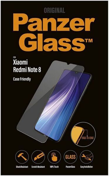 Proteção de ecrã Xiaomi | PanzerGlass™ | Xiaomi Redmi Note 8 | Clear Glass