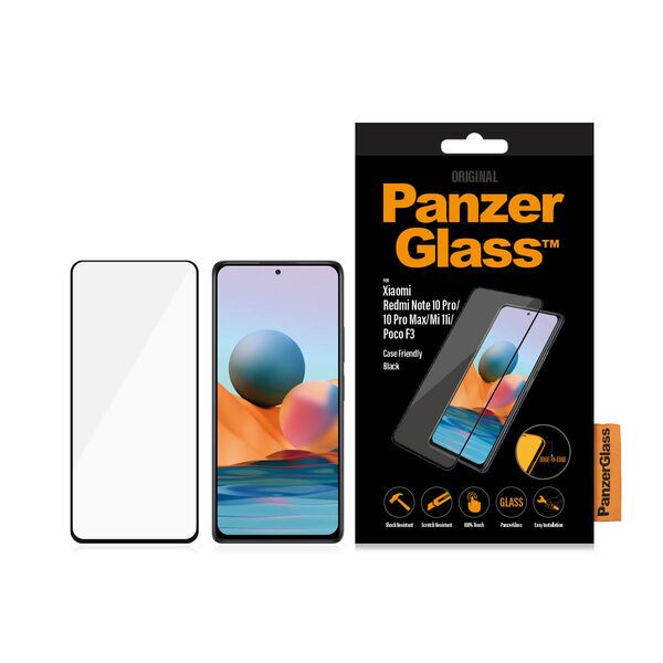 Screen Protector Xiaomi | PanzerGlass™ | Xiaomi Redmi Note 10 Pro/Max/Mi 11i | Clear Glass, image 2 of 2