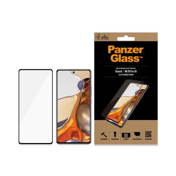 Xiaomi screenprotector | PanzerGlass™ | Xiaomi Mi 11t 5G/11t Pro | Clear Glass, image 2 of 2