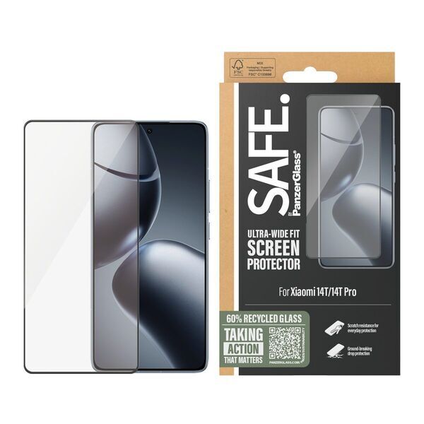 Displayschutz Xiaomi | PanzerGlass™ | Xiaomi 14T/14T Pro | Clear Glass, image 3 of 3