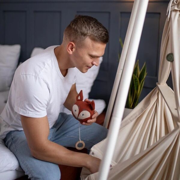 Pauli & Co Basic Federwiege | Tripod ohne Motor | white 2