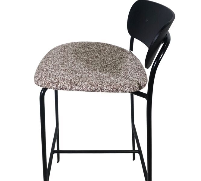 Pavilion AV1 bar stool textile steel black | black, image 1 of 4