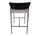 Pavilion AV1 bar stool textile steel black | black, thumbnail 2 of 4