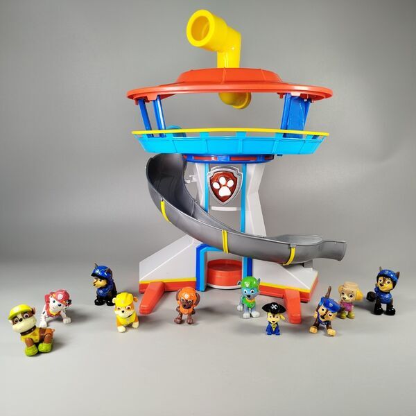 Paw Patrol Figuren Set - Turm und 7 Charaktere | mehrfarbig 1