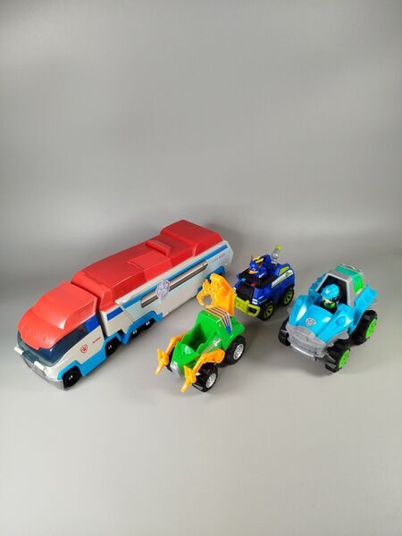 Paw Patrol Set - Paw Patroller Truck, Dino Rettung & Polizei | mehrfarbig 1