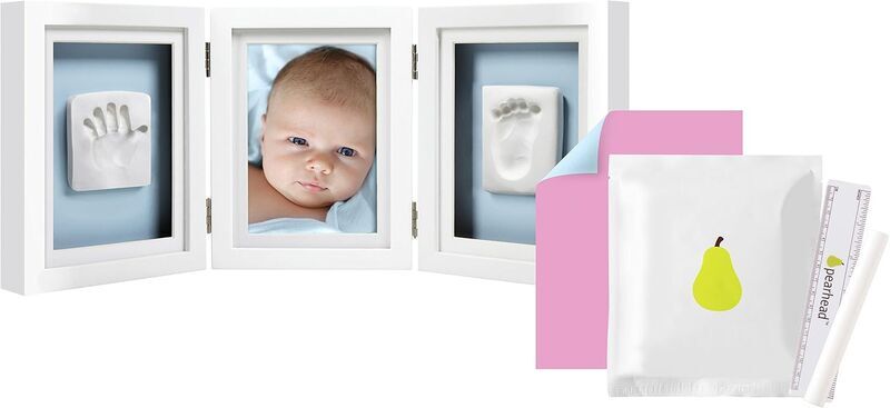 Pearhead Baby Hand- & Fußabdruck Rahmen | white 1