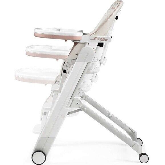 Peg Perego Siesta Follow Me Hochstuhl | weiß/rosa 3