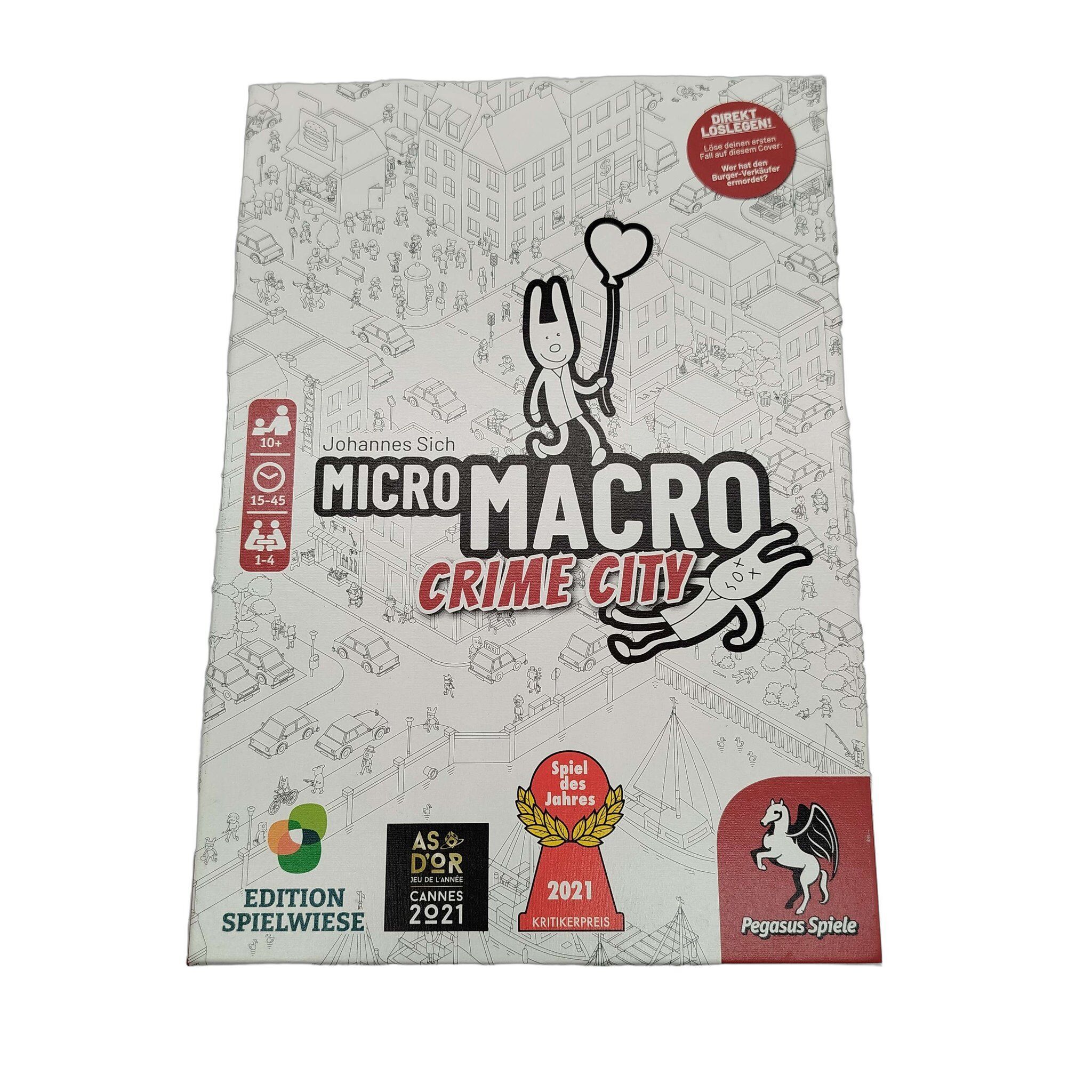 Pegasus Spiele MicroMacro Crime City Spiele