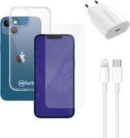 Rychlonabíječka (20 W), kabel (lightning), ochrana displeje telefonu a průhledné pouzdro na telefon