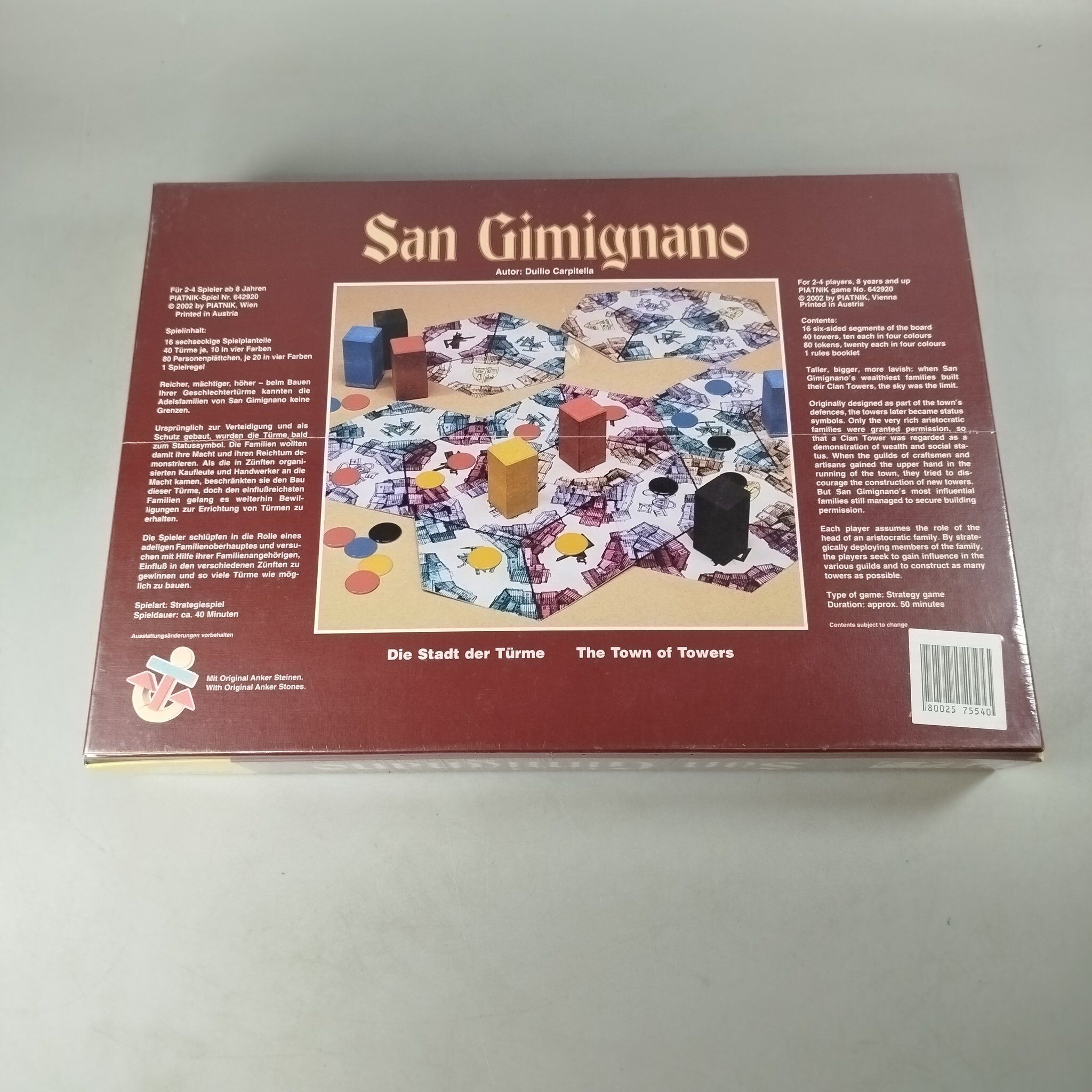 Piatnik San Gimignano - Die Stadt der Türme Brettspiele